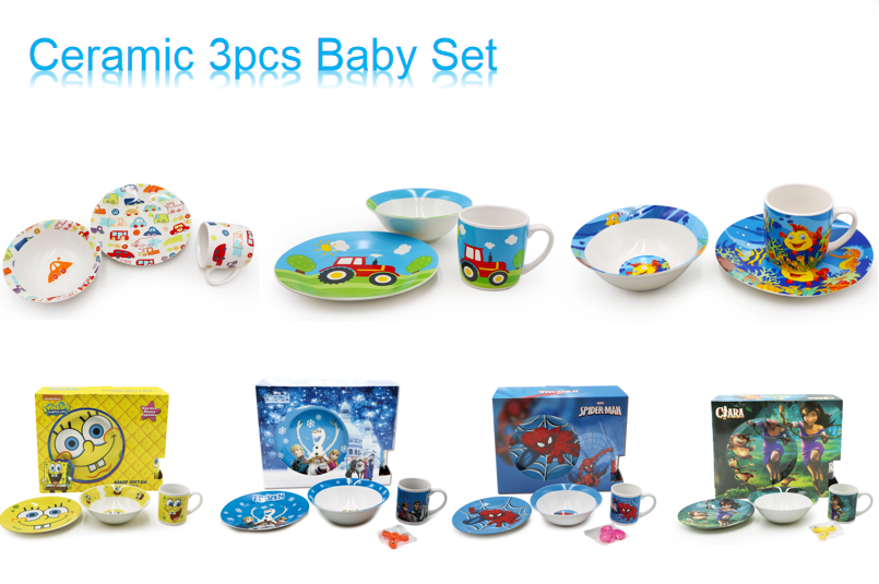 Ceramic 3pcs baby set