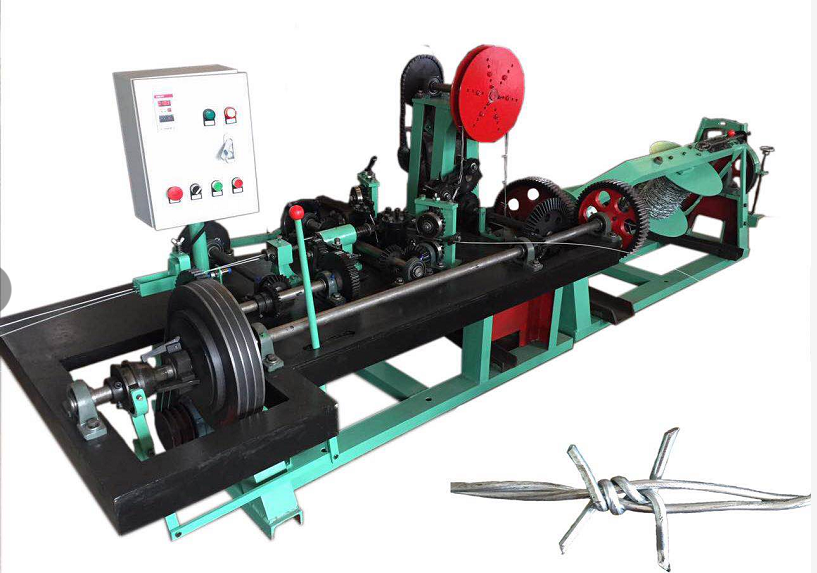 Barbed wire machine